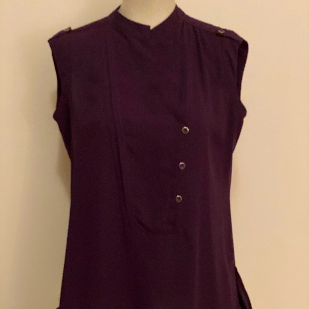 Dark burgundy blouse